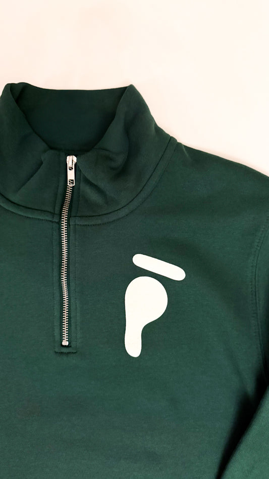 Unisex Varsity Green Padel  Q-Zip