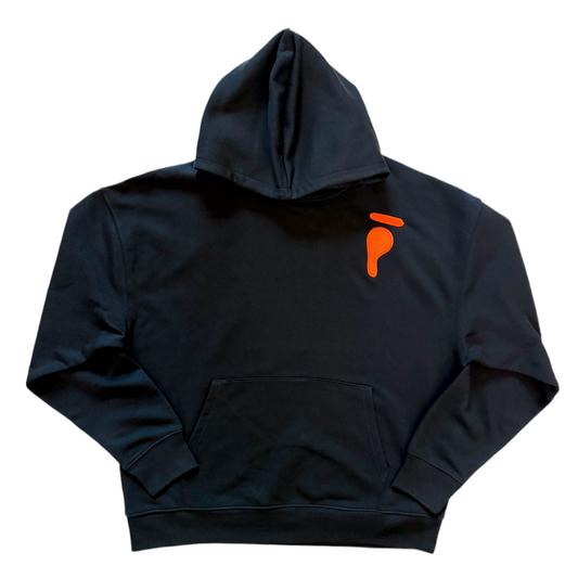 Unisex Black Embroidered Padel Hood