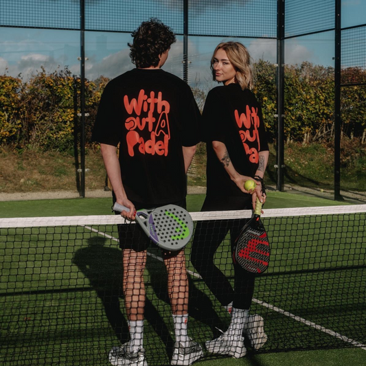 Unisex Boxy Black Padel T
