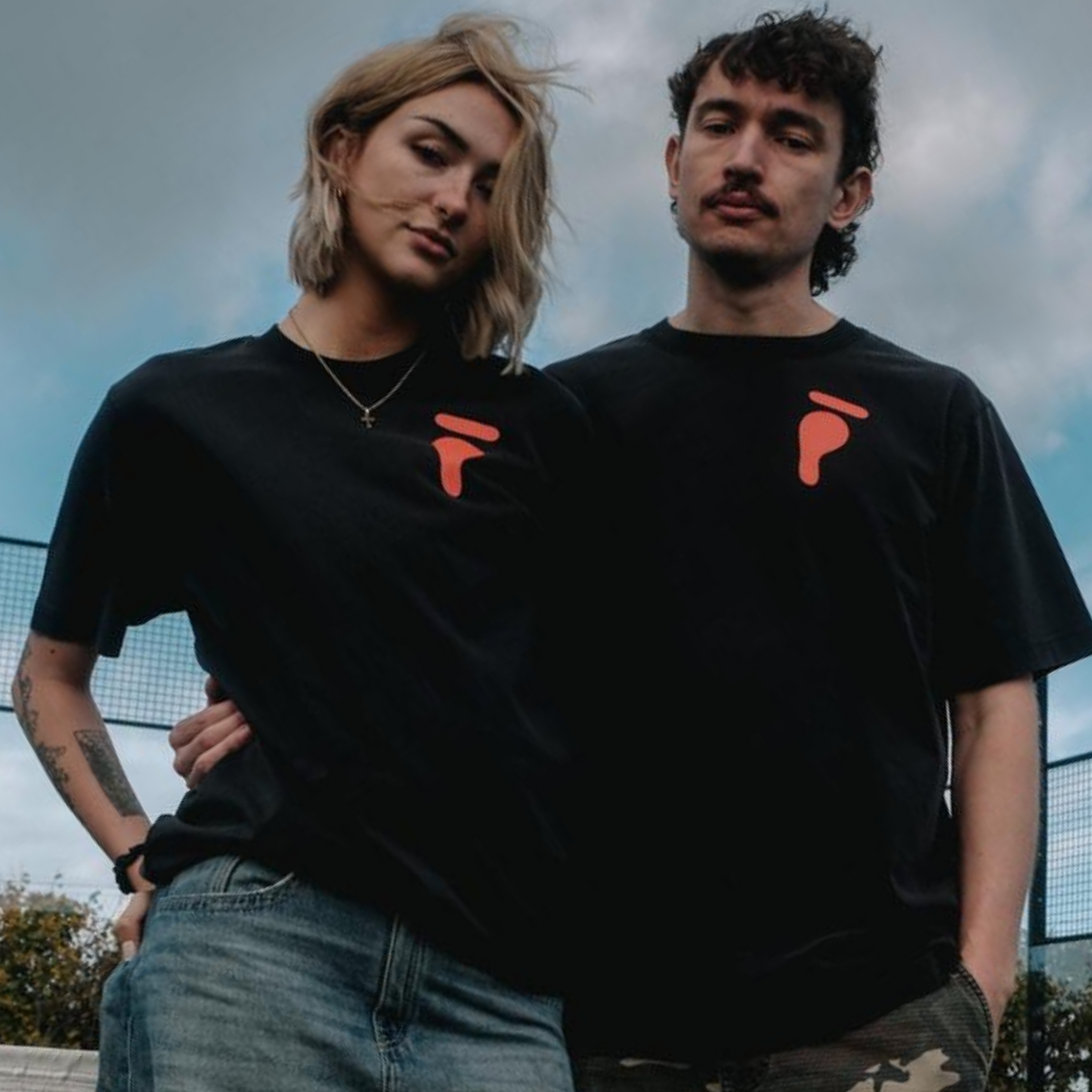 Unisex Boxy Black Padel T