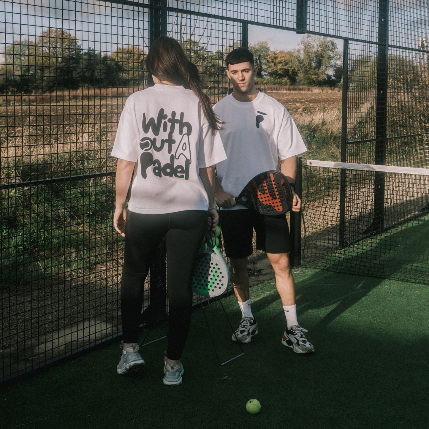 Unisex Boxy White Padel T