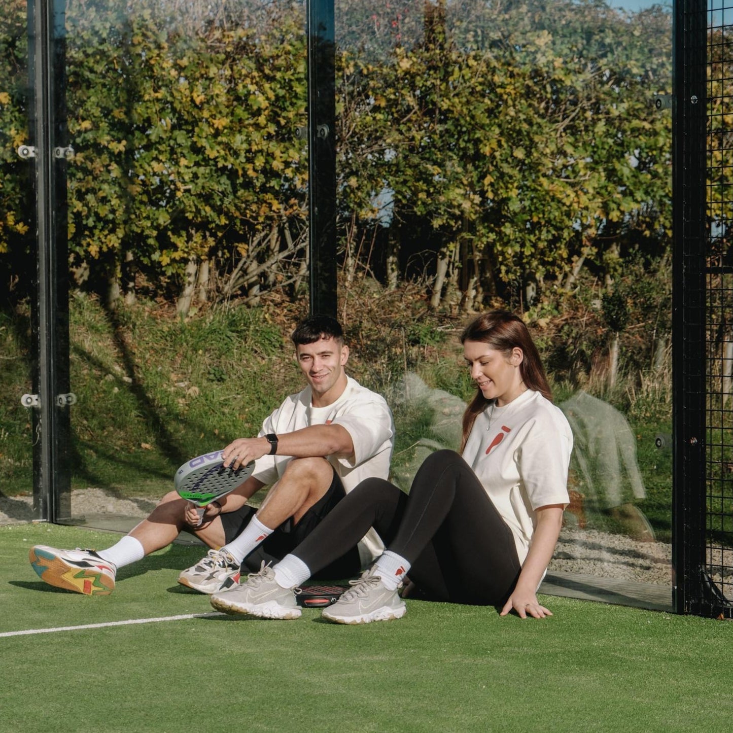 Without a Padel™ Unisex Classic Cream Boxy Padel T-Shirt